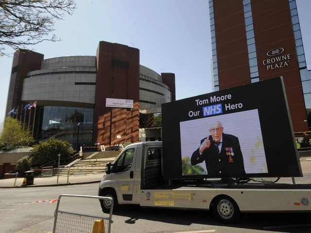 Pictured is the NHS Nightingale Yorkshire and the Humber hospital which was opened by Captain Tom Moore. Photo: Simon Hulme.
