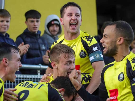 Harrogate Town had enjoyed a fine 2019/20 campaign and were second in the table, just four points behind leaders Barrow when competition was suspended. Picture: Matt Kirkham