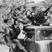 Celebrations from VE Day 75 years ago. Picture Imperial War Museum which has online content to mark the  anniversary.