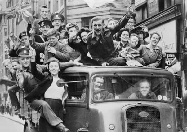 Celebrations from VE Day 75 years ago. Picture Imperial War Museum which has online content to mark the  anniversary.