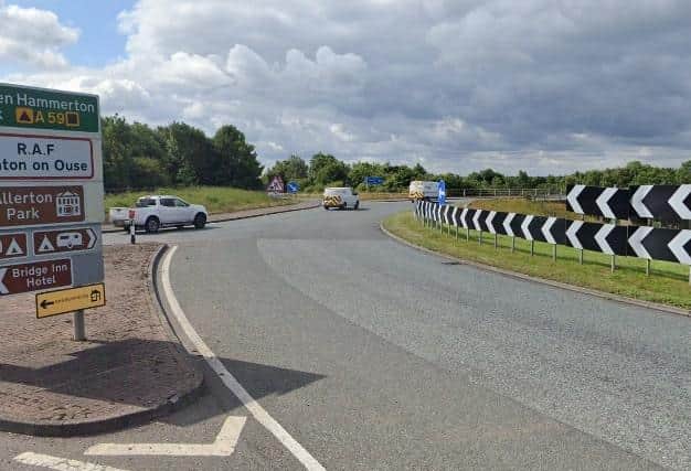 Works to cut congestion at Harrogate and Knaresborough's main junction with the A1(M) will start in July. Photo: Google.