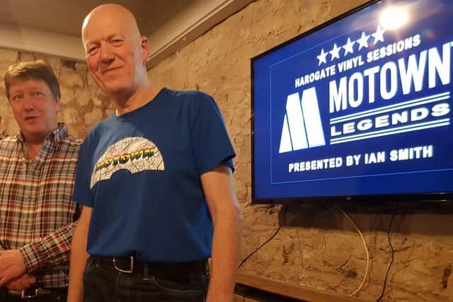 Harrogate soul DJ Ian Smith, right with Vinyl Sessions organiser Colin Paine.