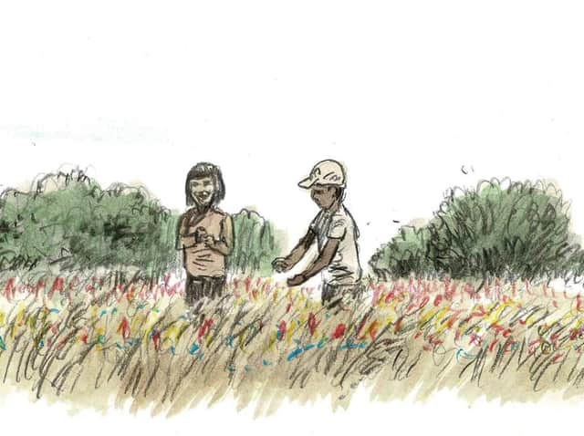 An illustration from the Long Lands Common Vision showing part of the the childrens wood. (Picture by James McKay, Knaresborough illustrator and board member of Long Lands Common)