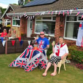 8th May 2020
VE Day Wetherby
Street party on Lacy Grove Wetherby
Pictured Tom and Elaine Smith with neighbours Maureene and Henry Gaddas
Picture Gerard Binks