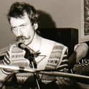Flashback to younger days - The late Harrogate musician Frank Mizen, left, pictured on stage with Paul Middleton and, just out of shot, Johnny Massey.