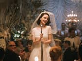 American actress Rachel Brosnahan, won Best Actress TV Series Musical or
Comedy for The Marvelous Mrs Maisel at the Golden Globes 2019. Photo: PA
