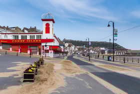 A deserted Foreshore Road in Scarborough
