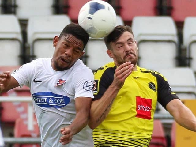 Harrogate Town were second in the National League standings when 2019/20 was suspended, just four points behind leaders Barrow. Picture: Matt Kirkham