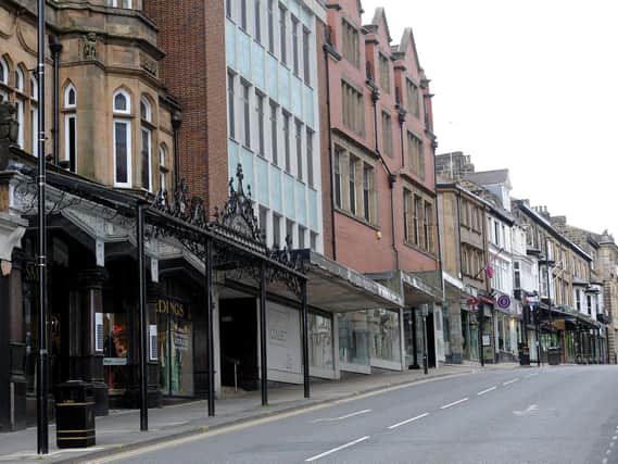 A deserted  Parliament Street in Harrogate on May 12, 2020. (Picture by Gerard Binks)