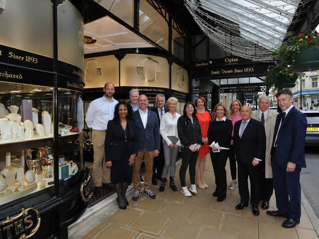 Supporters of Independent Harrogate in James Street in Harrogate in a photograph taken before lockdown was first introduced.
