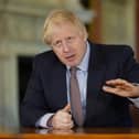 Boris Johnson addresses the nation earlier this month on the easing of lockdown restrictions. Photo: Getty