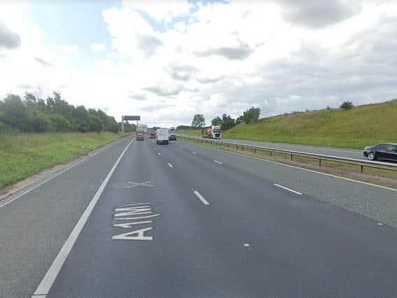 The incident occurred between Junction 47 and 48 on the A1(M).