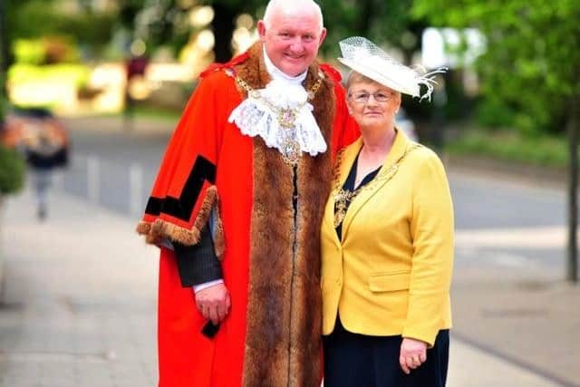The mayor and mayoress of Harrogate, Stuart and April Martin.