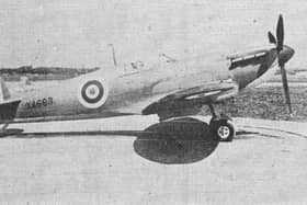 The only picture - The Harrogate Spitfire in the Harrogate Advertisers sister newspaper the Harrogate Herald on August 27, 1941.