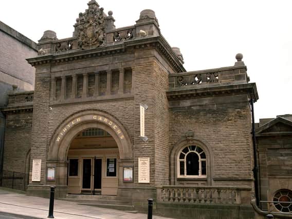 Extensive social distancing and safety measures are ready for customers - JD Wetherspoon's Winter Gardens bar in Harrogate.