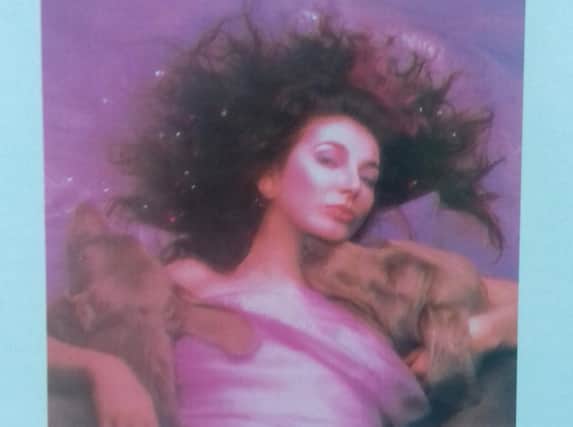 Part of the cover of Kate Bush's classic 1985 album Hounds of Love which is the focus of the next Harrogate Vinyl Sessions.