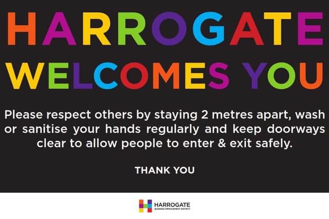 Harrogate BID's new "Harrogate Welcomes You" campaign.