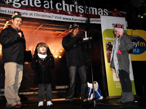 Supporting the community - The Stray FM team at a past Harrogate At Christmas event.