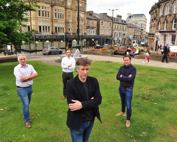 Men with a mission - Harrogate Independents Ben Ogden, Nicholas Richardson, Robert Ogden and Robert Kennedy of the Independent Harrogate pressure group which has released a new 1,700-word mission statement on how to lift Harrogates retail industry out of the post-coronavirus doldrums. (Picture Gerard Binks)
