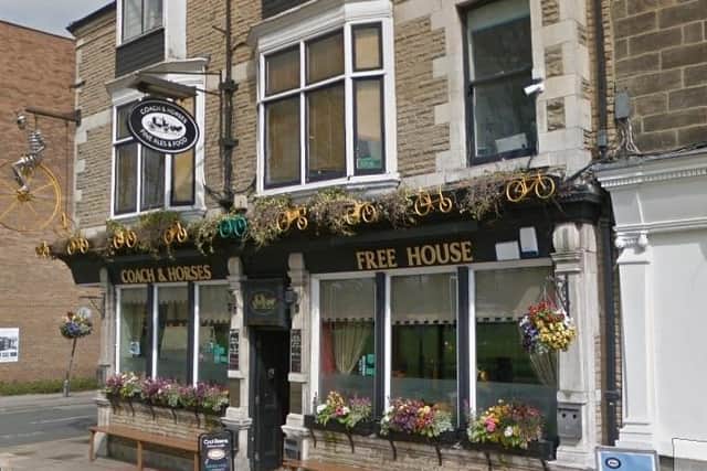 The council issued the warning to The Coach & Horses after concerns were raisedthat customers were ignoring social distancing rules.
