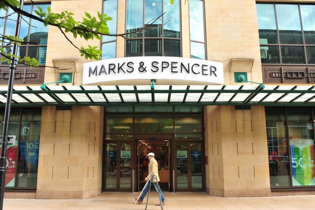 Harrogate stores are preparing to open today from the  Covid-19 lockdown. Pictured  is the Cambridge Street entrance to Marks and Spencers. (Picture Gerard Binks)