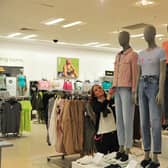 M&S staff member Jo Fowler preparing the clothes department at Marks and Spencers' main store in Harrogate for reopening earlier this week. (Picture Gerard Binks)