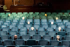 The ghostly auditorium of Harrogate Theatre as imagined and photographed by photojournalist Jude Palmer with mannequins in place of an audience.