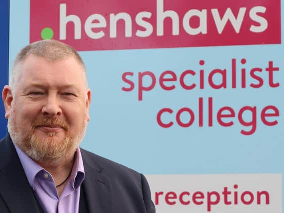 "Theres no reason why we cant secure the future of the arts & crafts centre" - Adrian Sugden, principal of Henshaws Specialist College in Harrogate.