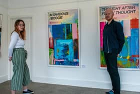 New exhibition launched - Richard McTague, owner of Harrogate independent art gallery RedHouse Original with assistant gallery manager Emily Merriott ready for reopening for the first time since lockdown. (Picture by Ernesto Rogata)