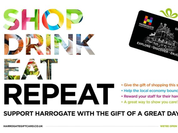 First introduced last November, more than 340 Harrogate Gift Cards have already been sold with a combined value of over 20,000 being pre-loaded on to them.