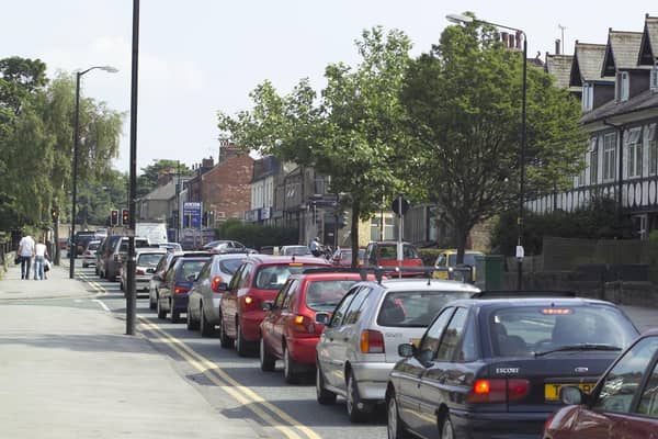 Harrogate's traffic woes - A typical sight on Skipton Road.