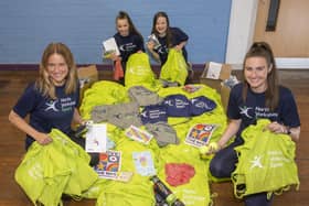 North Yorkshire Sport staff and volunteers assemble the activity packs. Photo submitted