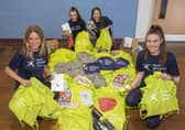 North Yorkshire Sport staff and volunteers assemble the activity packs. Photo submitted