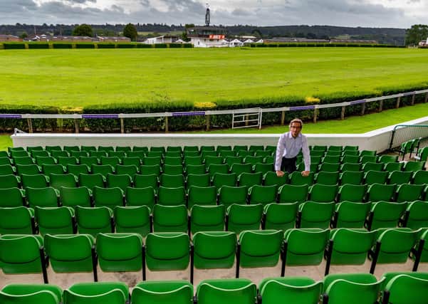 Nigel Pulling, chief executive of the Yorkshire Agricultural Society, at an empty Great Yorkshire Show ground in Harrogate, which had to be cancelled due to the UK's coronavirus pandemic. A 'virtual' event will take palce instead. Photo: James Hardisty.