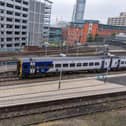 Picture James hardisty. A Northern train leaving Leeds Station in 2018.