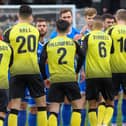 Harrogate Town will play either Boreham Wood or FC Halifax Town for a place in the National League play-off final at Wembley. Picture: Matt Kirkham