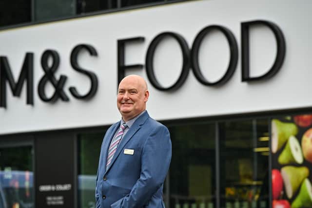 Store Manager Paul Nicholls at the new M&S Food store in Ripon.