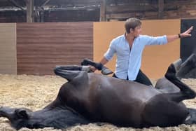 Ben Atkinson, stunt rider for Atkinson Action Horses.