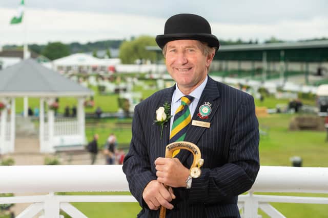 2019_Charles Mills, Show Director of Great Yorkshire Show on the Presidents Balcony at the show.

Photography by Richard Walker