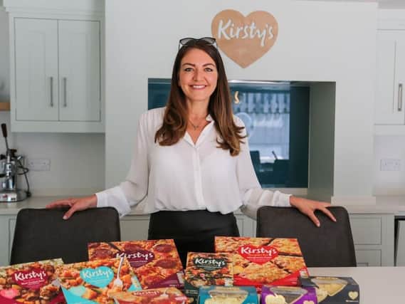 New Harrogate factory - Kirsty Henshaw, founder and managing director of Kirsty's in her company's new development kitchen.