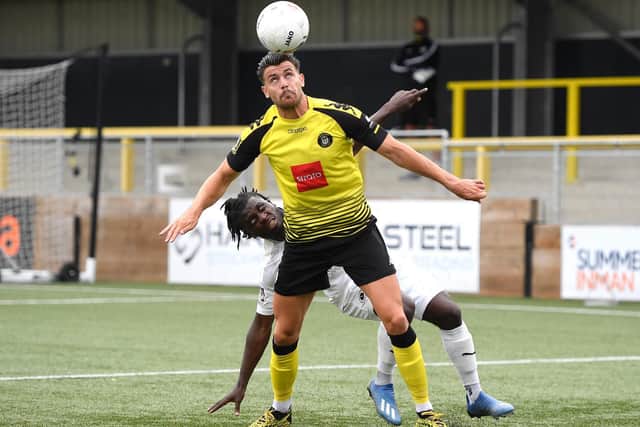 Harrogate Town beat Boreham Wood 1-0 at the CNG Stadium on Saturday to move to within touching distance of League Two. Picture: Getty Images