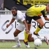 Aaron Martin made his Harrogate Town debut against Boreham Wood. Pictures: Matt Kirkham