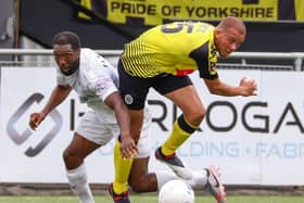 Aaron Martin made his Harrogate Town debut against Boreham Wood. Pictures: Matt Kirkham