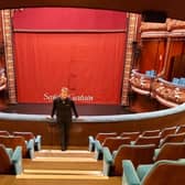 Harrogate Theatre's chief executive David Bown in the empty auditorium.