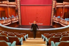 Harrogate Theatre's chief executive David Bown in the empty auditorium.
