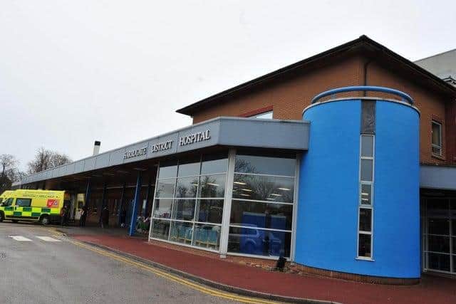 Harrogate District Hospital has announced it has no Covid-19 patients.