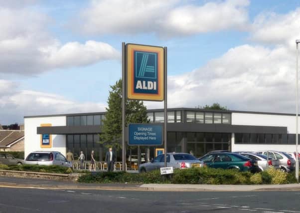 Aldi store on Sandbeck Lane in Wetherby. (S)