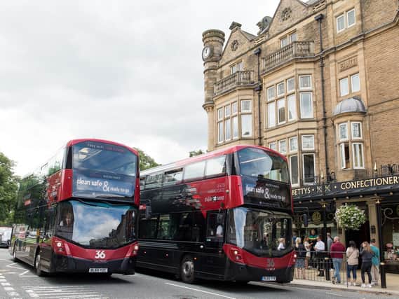 Harrogate Bus Company's famous no. 36 bus - Transdevs entry for the awards, run by leading industry journal Marketing Week, is one of three shortlisted in the Travel, Tourism and Hospitality category.