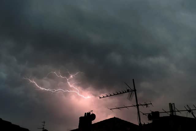 A weather warning is in place for thunderstorms this week.