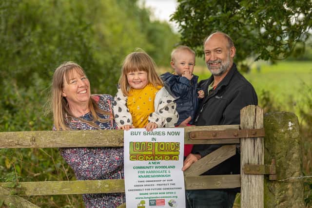 Harrogate and Knaresborough residents and local organisations can now buy shares in Long Lands Common community owned woodland project.